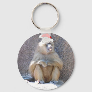 Weihnachtsaffen und Baboons Schlüsselanhänger