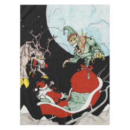 Weihnachtsalbtraum Custom Cotton Tablecloth Tischdecke