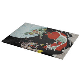 Weihnachtsalbtraum Decorative Glass Cutting Board Schneidebrett