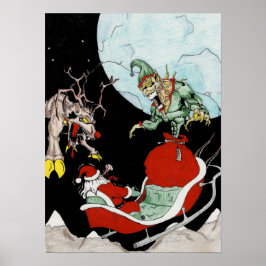 Weihnachtsalbtraum (mattes Plakat) Wand Kunst