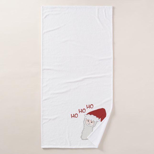 Weihnachtsalpaka Badehandtuch (Badehandtuch)