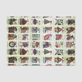 Weihnachtsalphabet Seidenpapier