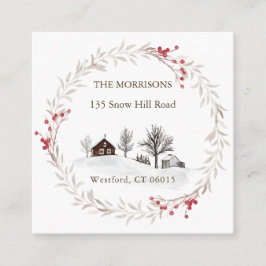 Weihnachtsänderungsanschrift Neue Zuhause Begleitkarte