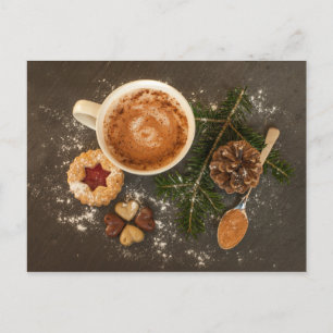 Weihnachtsanfang Leckereien Postkarte