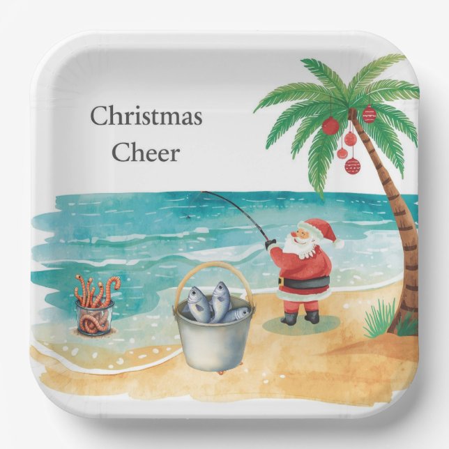 Weihnachtsanfang Pappteller (Vorderseite)