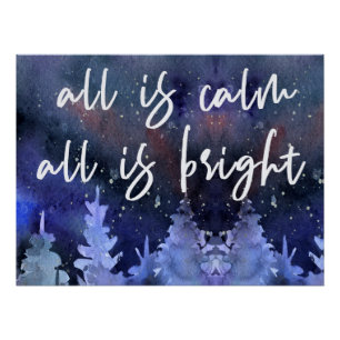 Weihnachtsangebot Blaue Schrift-Plakat Poster