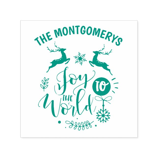 Weihnachtsangebot Joto the World Monogram Name Permastempel (Design)