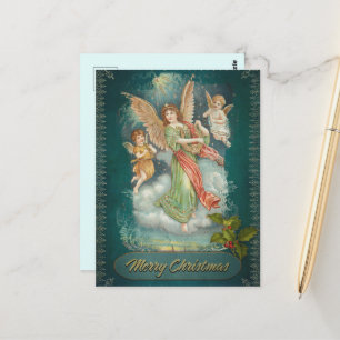 Weihnachtsangel & Cherubs Postkarte