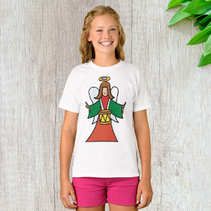 Weihnachtsangel Drummer Holiday Music Design T-Shirt