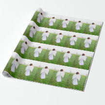 Weihnachtsangel Girl White Green Holiday