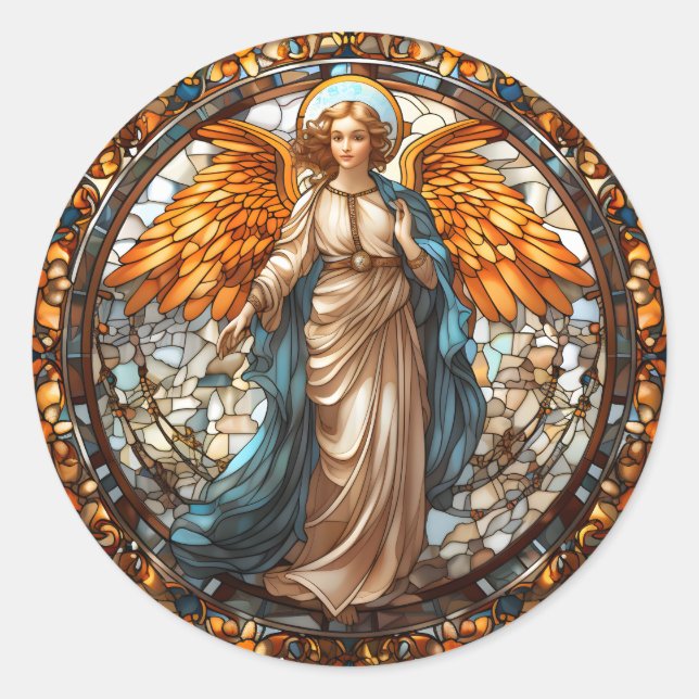 Weihnachtsangel Stickers (Vorderseite)