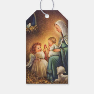 WeihnachtsAngeln & Mary mit dem Baby Jesus Geschenkanhänger