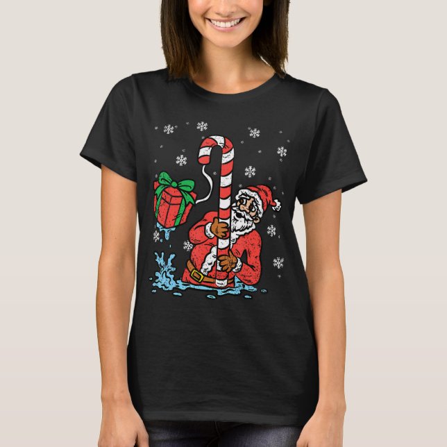 Weihnachtsangeln T-Shirt (Vorderseite)