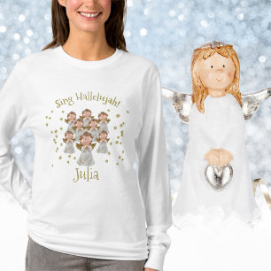 WeihnachtsAngels-Chor mit Namen T-Shirt