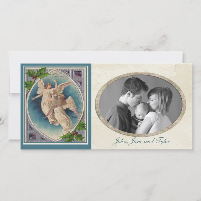 WeihnachtsAngels Feiertagskarte (Vorderseite)