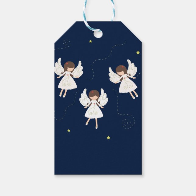 Weihnachtsangels Geschenkanhänger (Vorderseite)