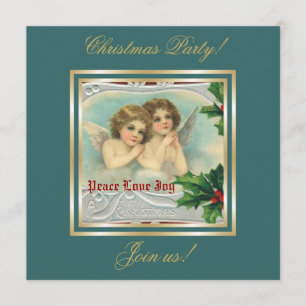 Weihnachtsangels & Heilige Beere Einladung