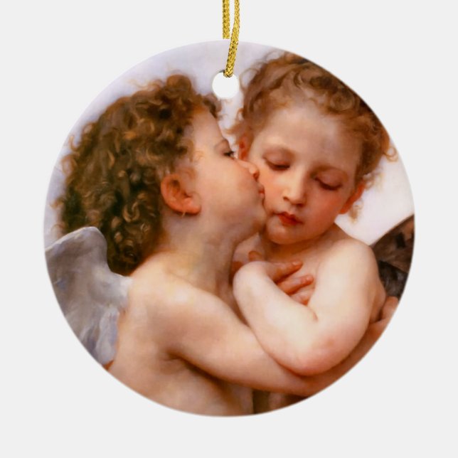 WeihnachtsAngels Keramik Ornament (Vorne)