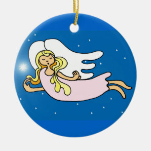 Weihnachtsangels Keramikornament