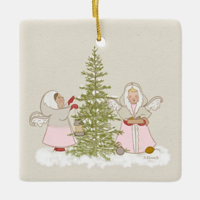 WeihnachtsAngels Ornament (Vorderseite)