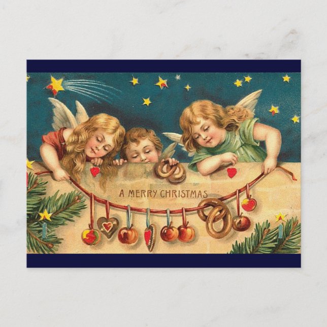 Weihnachtsangels Postkarte (Vorderseite)