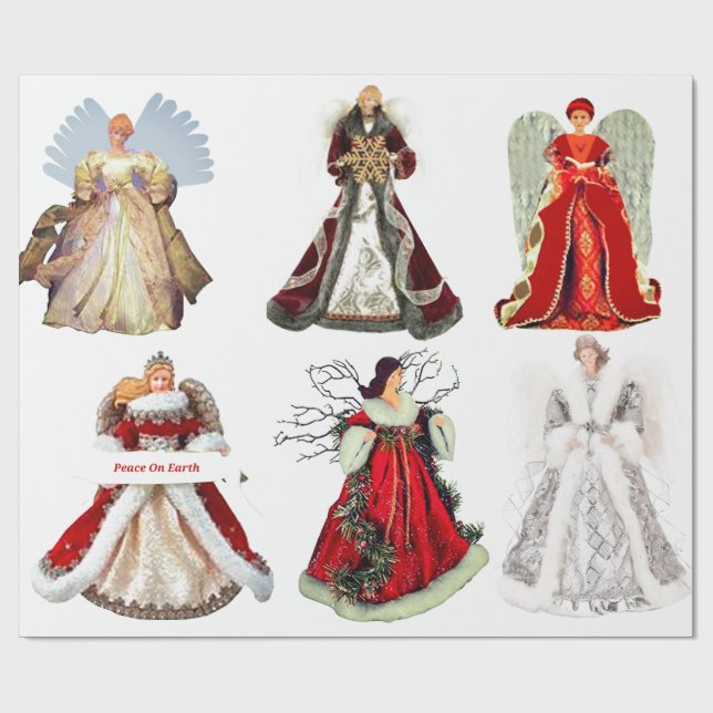 WeihnachtsAngels Wrapping Paper Geschenkpapier (Flach)