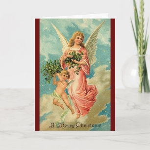 Weihnachtsangelskarte Feiertagskarte