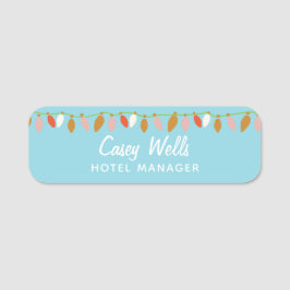 Weihnachtsangestellter Namensschild