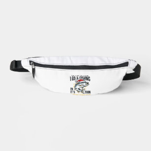 Weihnachtsangler-Stream-Zitat-Design Bauchtasche
