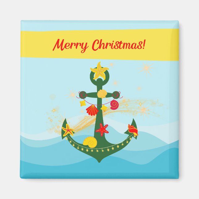 Weihnachtsanker nautisch magnet (Vorne)