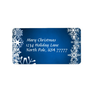 Weihnachtsanschrift Adressaufkleber