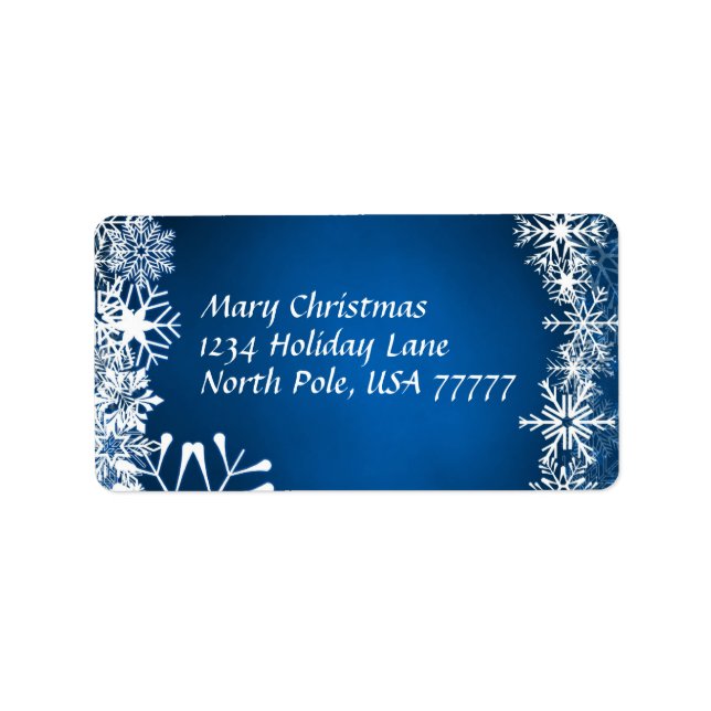 Weihnachtsanschrift Adressaufkleber (Vorne)