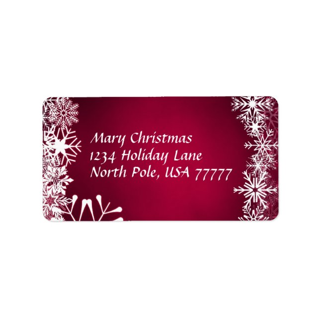 Weihnachtsanschrift Adressaufkleber (Vorne)