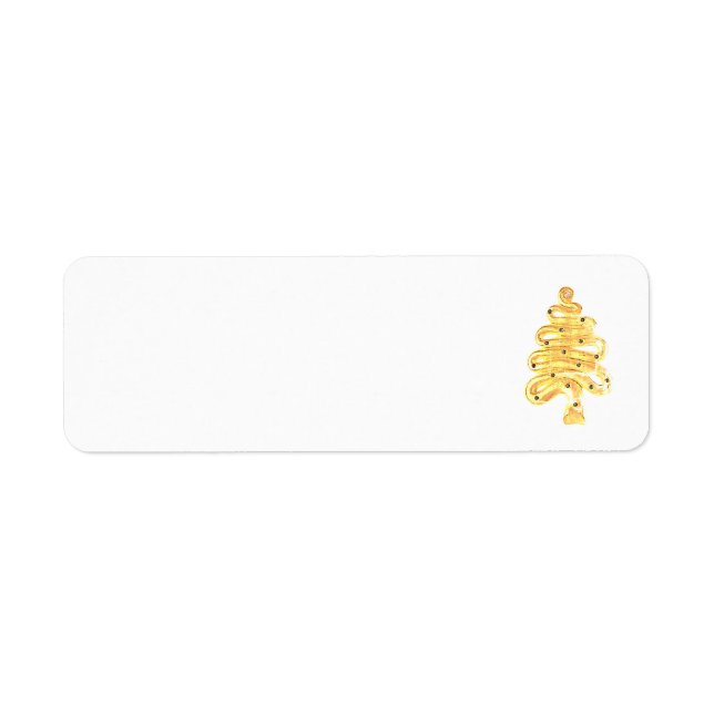 Weihnachtsanschrift Labels Art und Design (Vorne)