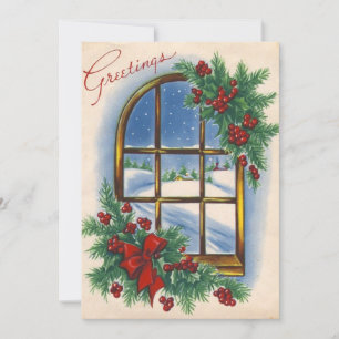 Weihnachtsansicht Feiertagskarte