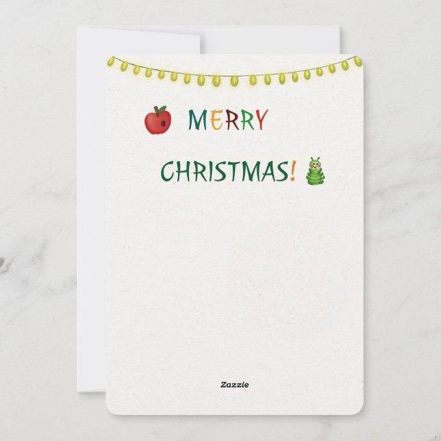 Weihnachtsapfelkekspostkarte Feiertagskarte (Rückseite)