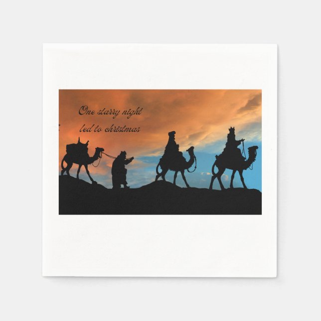 Weihnachtsapplikation Serviette (Vorderseite)