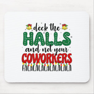 Weihnachtsarbeitsplatz schmücken Sie die Hallen, n Mousepad