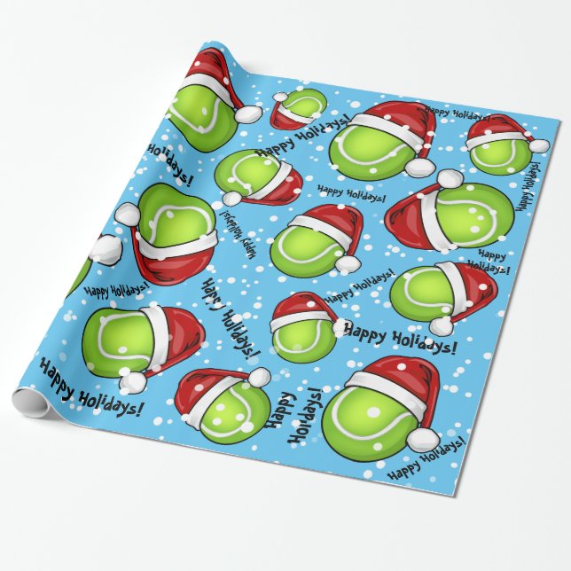 Weihnachtsart-Tennisball Geschenkpapier (Ungerollt)