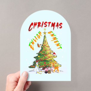 Weihnachtsaufklärung Acryleinladungen