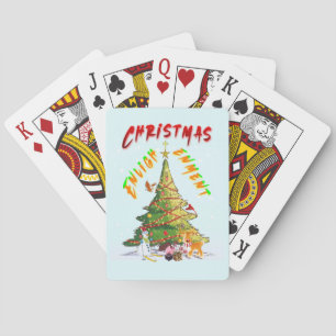 Weihnachtsaufklärung Spielkarten