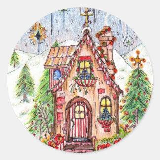 Weihnachtsaufkleber 3" runder aufkleber