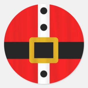 Weihnachtsaufkleber/Anzug des Weihnachtsmanns Runder Aufkleber