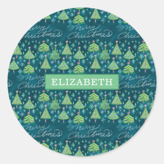 Weihnachtsaufkleber - Custom Runder Aufkleber