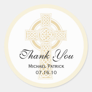 Weihnachtsaufkleber, Dusche oder Erste Kommune Runder Aufkleber