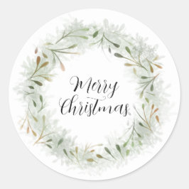 Weihnachtsaufkleber | Entwurf 2 Runder Aufkleber