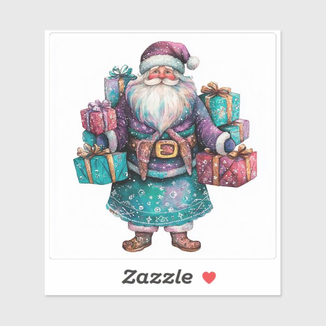 Weihnachtsaufkleber für Feiertage Aufkleber (Blatt)