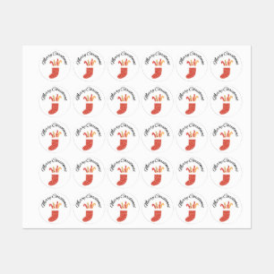 Weihnachtsaufkleber für Geschenke Etiketten