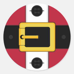 Weihnachtsaufkleber für Santa Anzug Runder Aufkleber