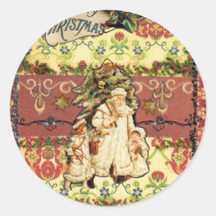 Weihnachtsaufkleber groß 3" runder aufkleber